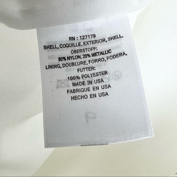 JENNY YOO Beckett Lace Dress, Ivory and Metallic Gold Lace, Size 4 - Picture 9 of 10